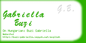 gabriella buzi business card